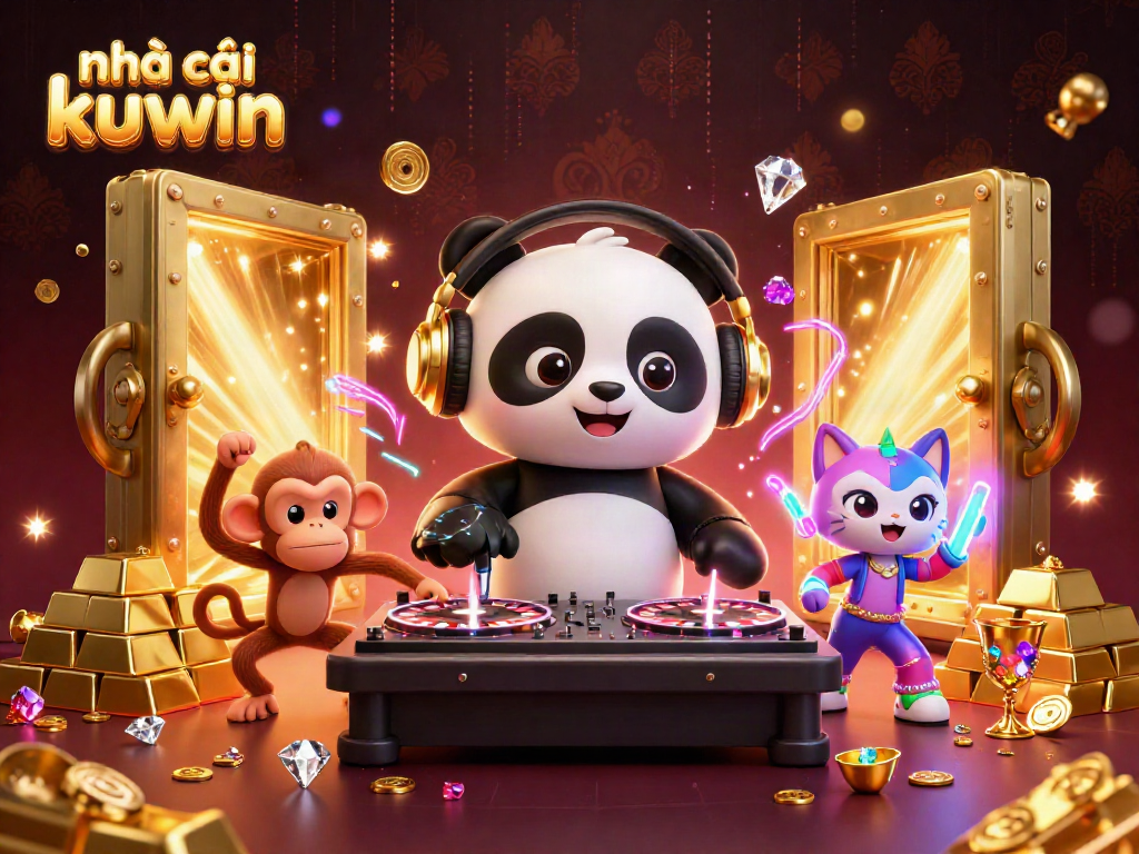 Engage with nhà cái kuwin in an exciting casino atmosphere with vibrant characters and dynamic elements.