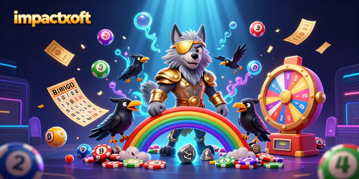 Experience the thrill of gaming with impactxoft's vibrant casino scene featuring Norse characters.
