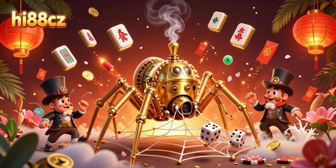 Engage in thrilling gameplay at hi88cz with our captivating 3D casino illustration full of vibrant elements.