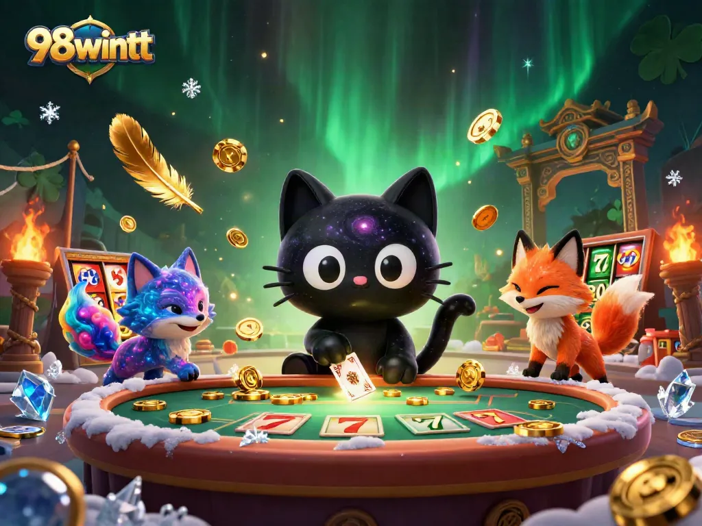 Engage in winning strategies with 98wintt at a cosmic casino featuring exciting elements.