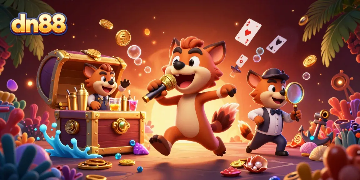 Experience thrilling gameplay at dn88, where hyenas manage a comedy casino club with exciting treasures around.