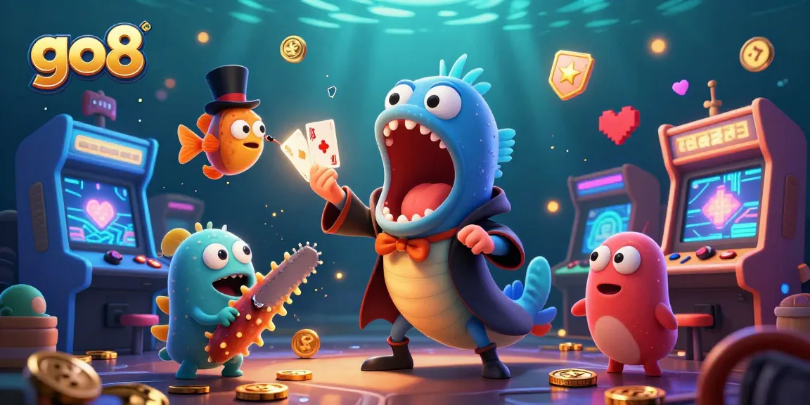 Experience thrilling wins at go8 with a vibrant casino scene featuring magical sea creatures and exciting game elements.