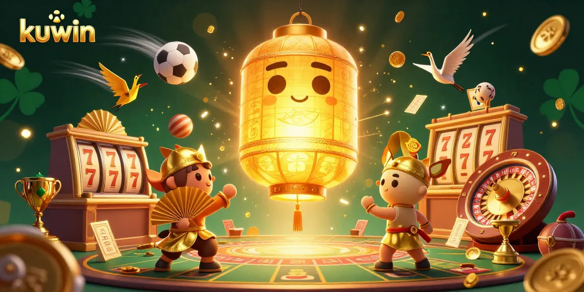 Kuwin's vibrant online gaming spirit showcases an exhilarating night market casino experience.