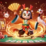 Experience excitement with slot depo 5000 featuring dynamic characters in a vibrant casino environment.