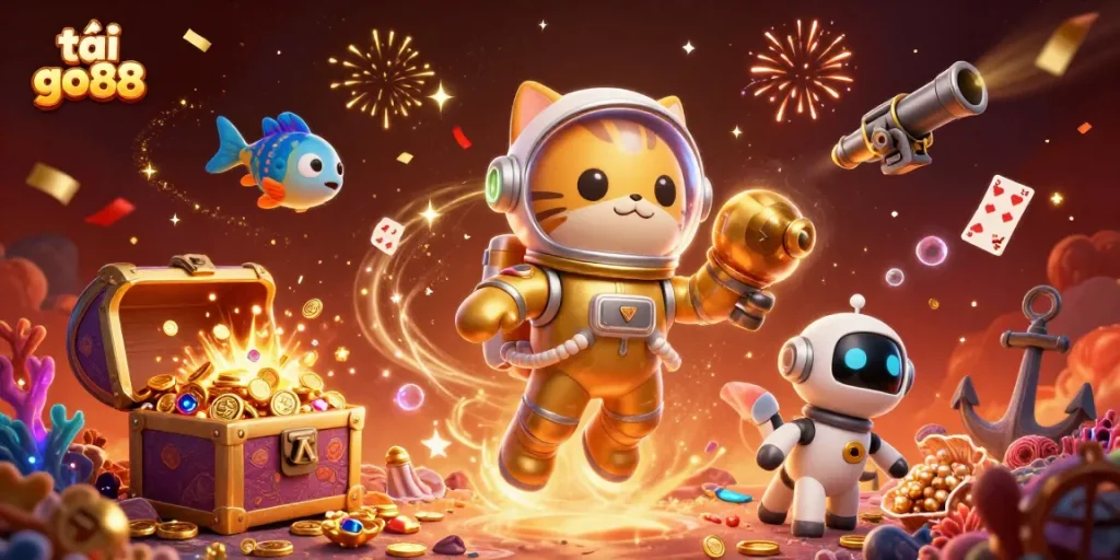 Experience the thrill of tải go88 with vibrant casino elements and exciting gameplay in a dynamic scene.